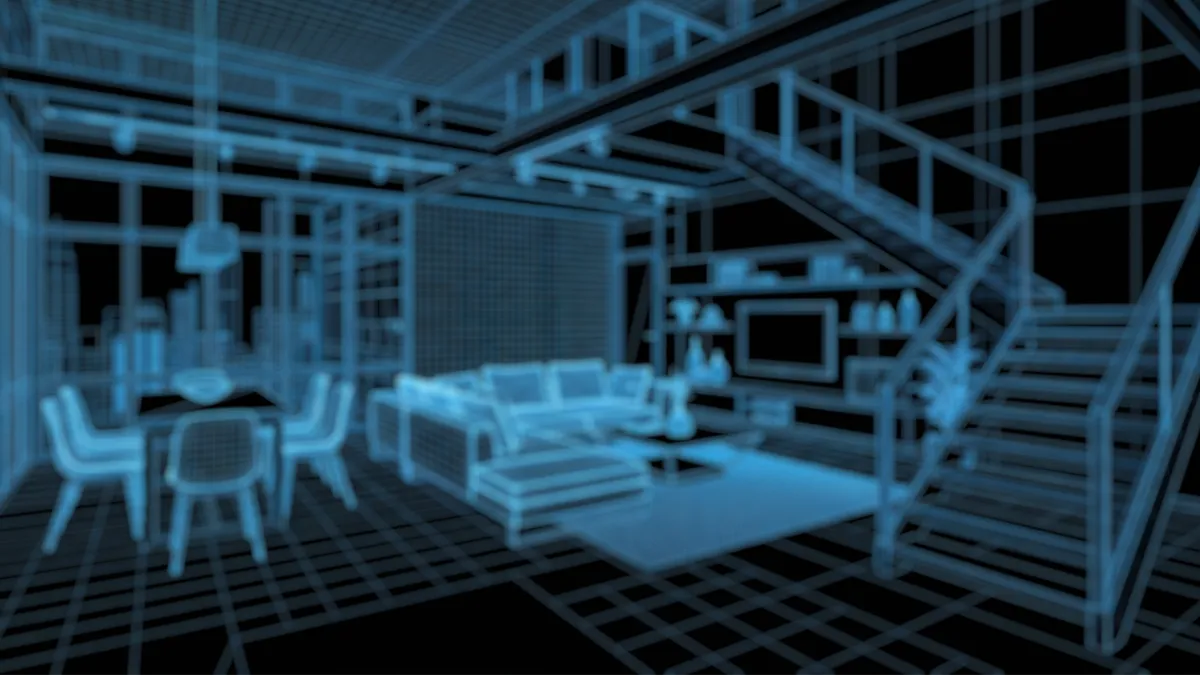 3D room scan of a location